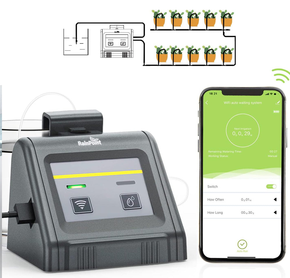 kit de riego sistema automático por goteo
