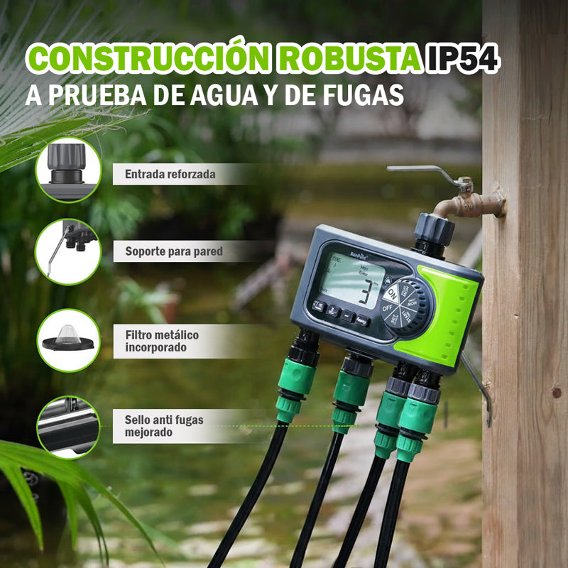 temporizador riego automatico 4 salidas