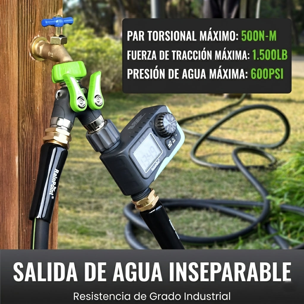Divisor de Riego para Llave Manguera 2 Salidas - Metálico