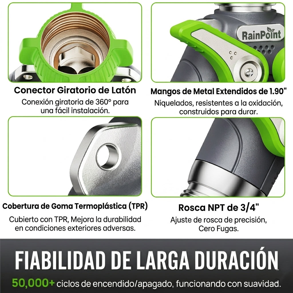 Divisor de Riego para Llave Manguera 2 Salidas - Metálico