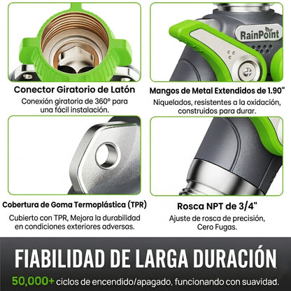Divisor de Riego para Llave Manguera 2 Salidas - Metálico