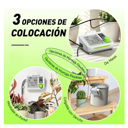 Kit de Riego Autómatico por goteo - Hasta 10 maceteros