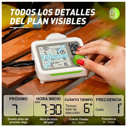 Kit de Riego Autómatico por goteo - Hasta 10 maceteros