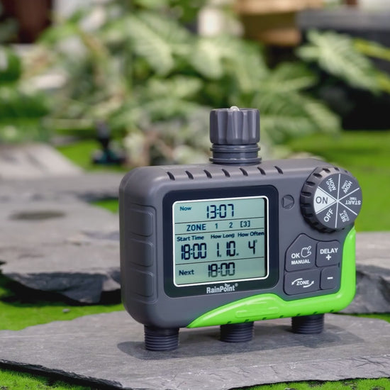 TEMPORIZADOR de riego automatico de 3 estaciones