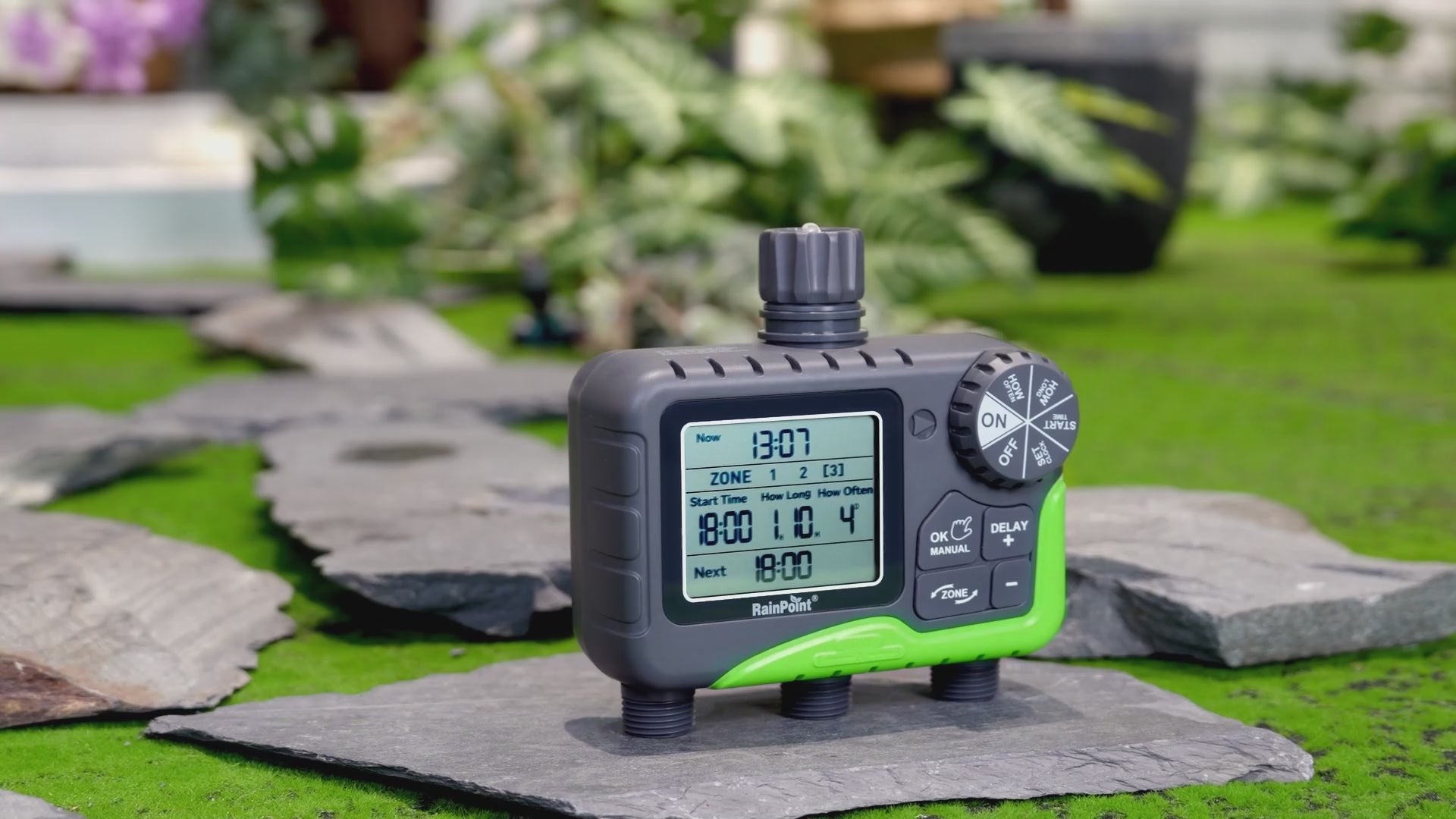 TEMPORIZADOR de riego automatico de 3 estaciones