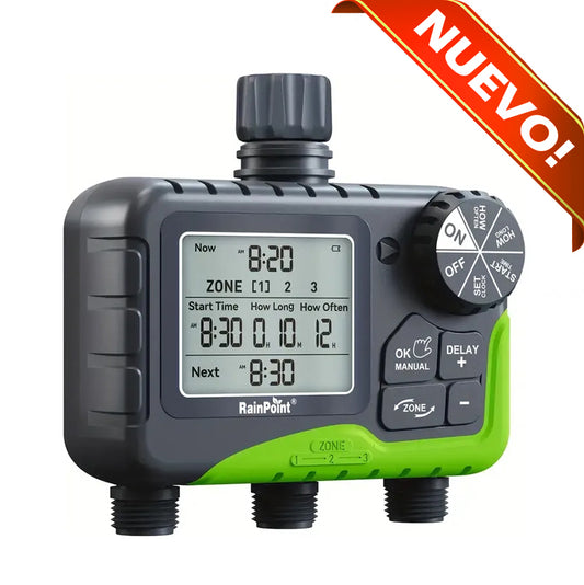 programador de riego de 3 estaciones