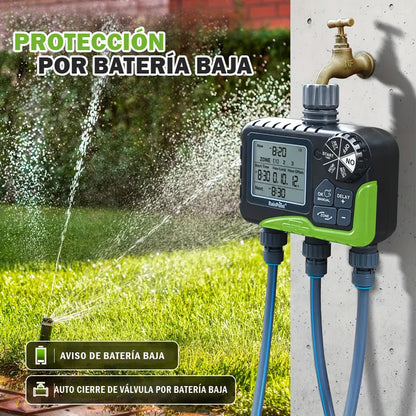 Programador Riego automático digital 3 zonas